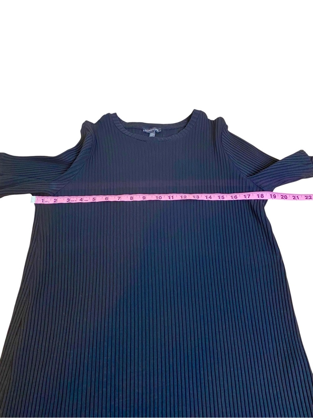 EILEEN FISHER Ribbed Black Ballet Neck Top
Knee Length Women’s Size L - Picture 7 of 13